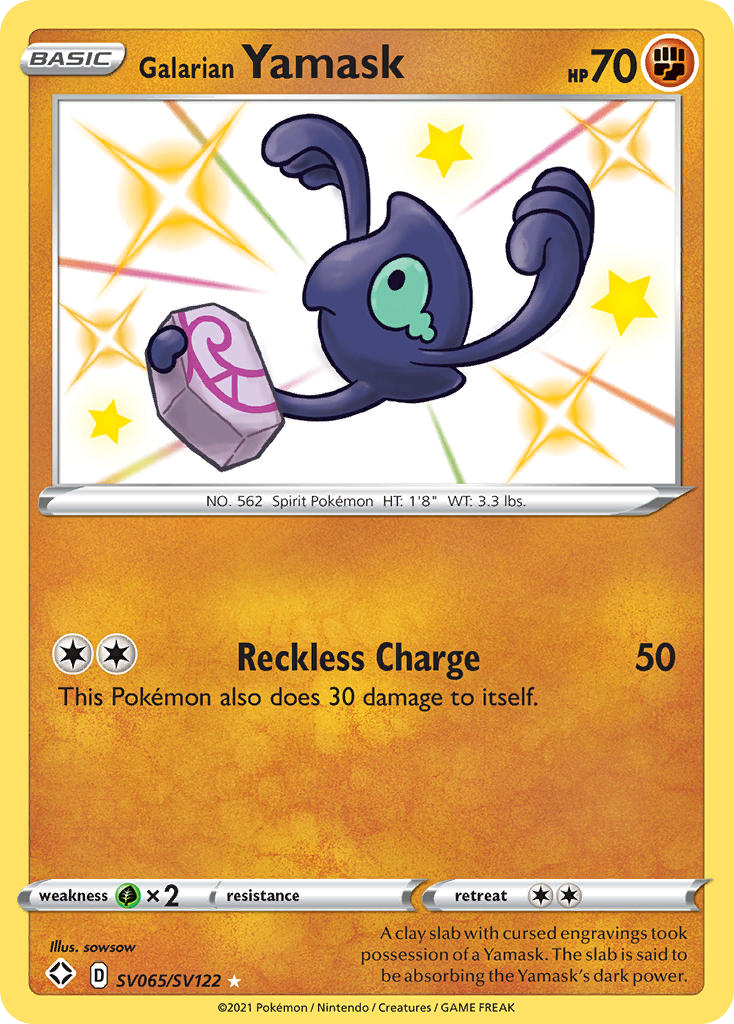 Shining Fates SV65/SV122 Galarian Yamask